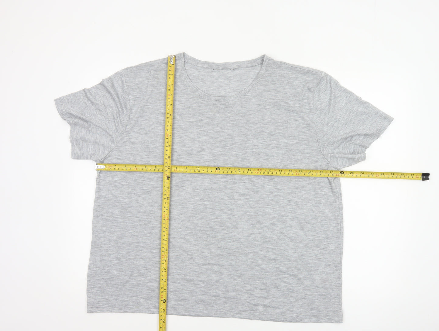 Marks and Spencer Women's Grey Size 18 Basic Short Sleeve T-Shirt