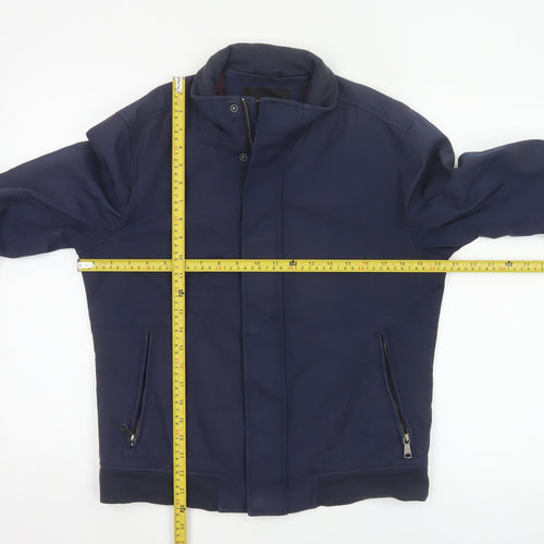 Banana Republic Men’s Blue Bomber Jacket S Nylon Cotton Lined