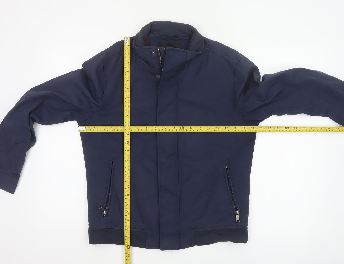 Banana Republic Men’s Blue Bomber Jacket S Nylon Cotton Lined