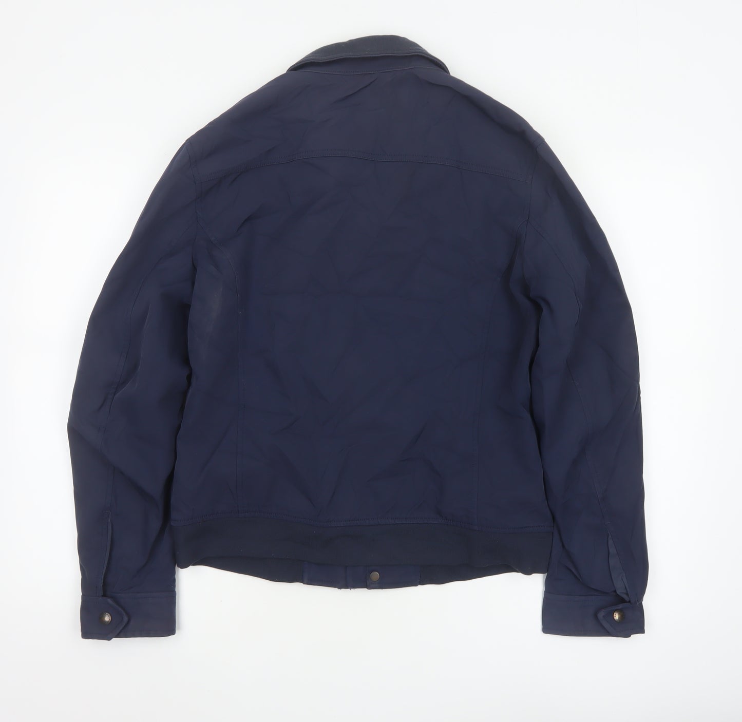 Banana Republic Men’s Blue Bomber Jacket S Nylon Cotton Lined