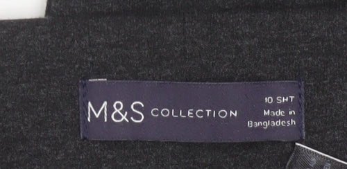 Marks and Spencer Women’s Black Jersey Straight Leg Trousers Size 10