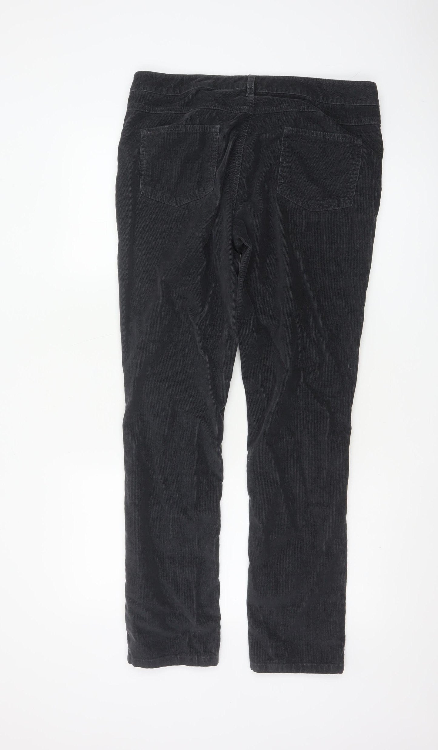 Phase Eight Women’s Black Corduroy Chino Trousers Size 14
