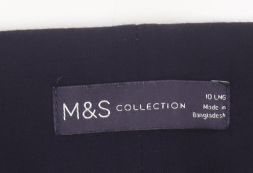Marks and Spencer Women's Black Size 10L Cotton Stretch Leggings