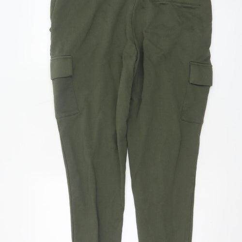 Marks and Spencer Men's Green Cargo Jogger Trousers L Regular Fit