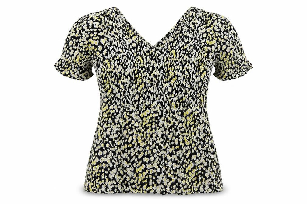 Cerulean by Blue Diamond Women's Multicoloured Floral Rayon Tunic Blouse Size 12