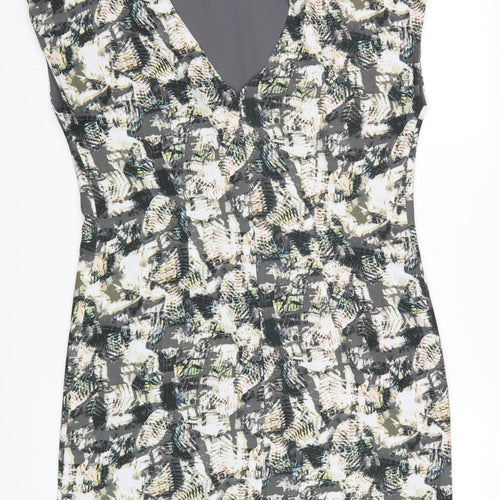 Great Plains Women's Multicoloured V-Neck Sheath Dress M