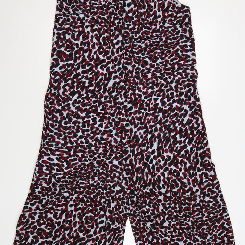 Great Plains Womens Multicoloured Animal Print Sleeveless Jumpsuit Size 12