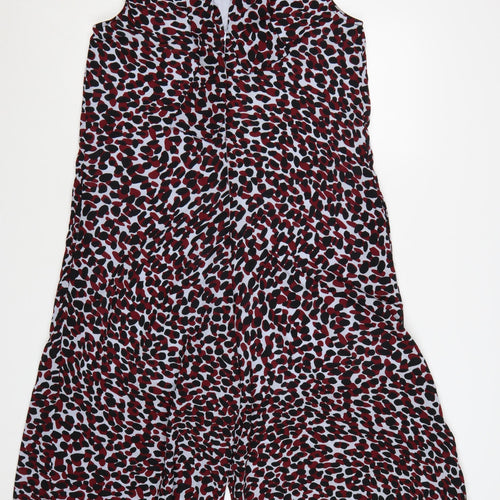 Great Plains Womens Multicoloured Animal Print Sleeveless Jumpsuit Size 12