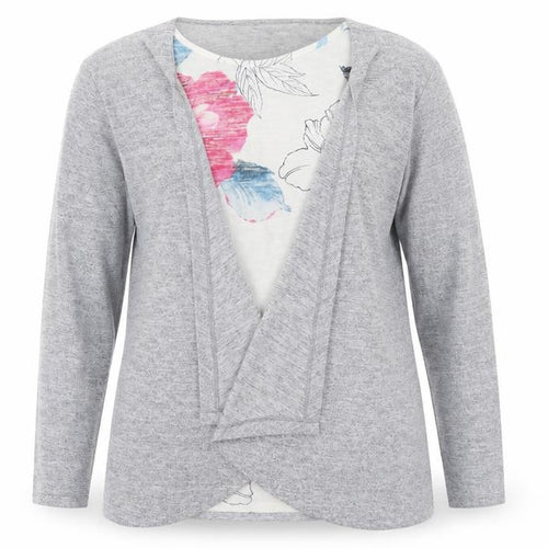 Bonmarché Women’s Grey Long Sleeve Open Cardigan Size 18