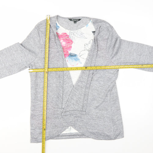 Bonmarché Women’s Grey Long Sleeve Open Cardigan Size 18