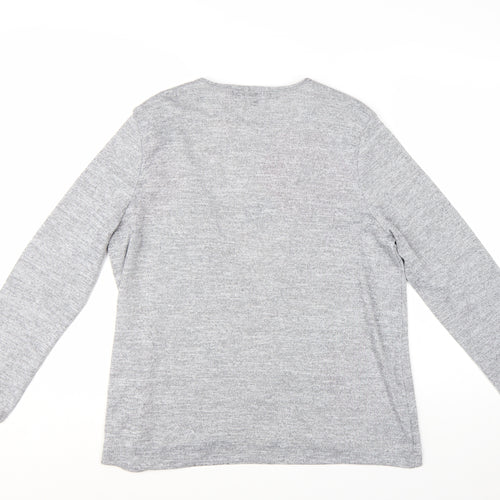 Bonmarché Women’s Grey Long Sleeve Open Cardigan Size 18