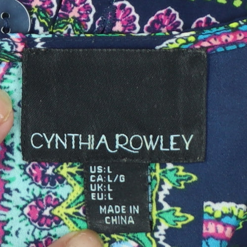 Cynthia Rowley Women’s Multicoloured Tunic Sleeveless Blouse Size L