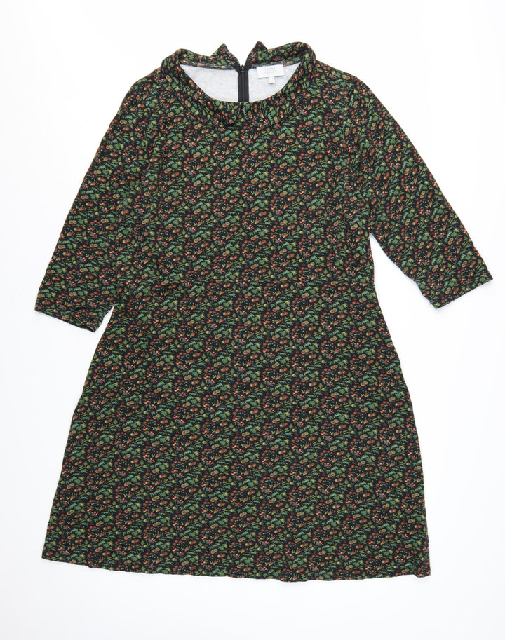 Laura Ashley Women's Multicoloured Floral A-Line Dress Size 18