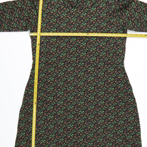 Laura Ashley Women's Multicoloured Floral A-Line Dress Size 18