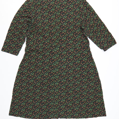 Laura Ashley Women's Multicoloured Floral A-Line Dress Size 18