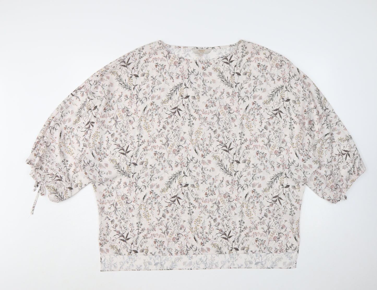 Modern Rarity Women's Multicoloured Floral Tunic Blouse Size M