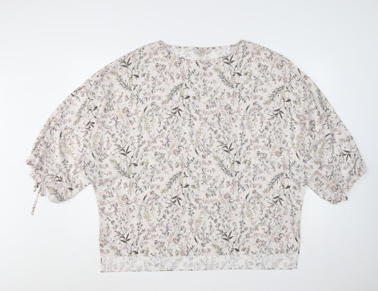 Modern Rarity Women's Multicoloured Floral Tunic Blouse Size M