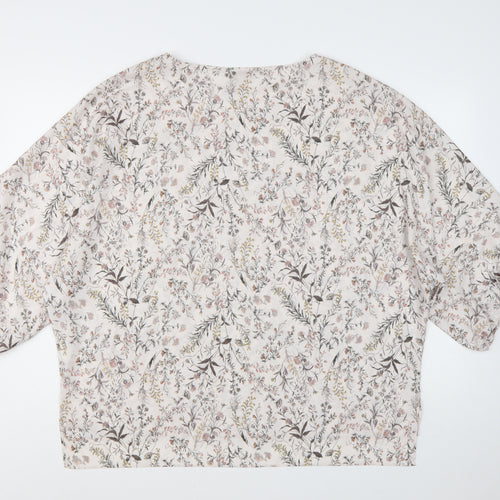 Modern Rarity Women's Multicoloured Floral Tunic Blouse Size M