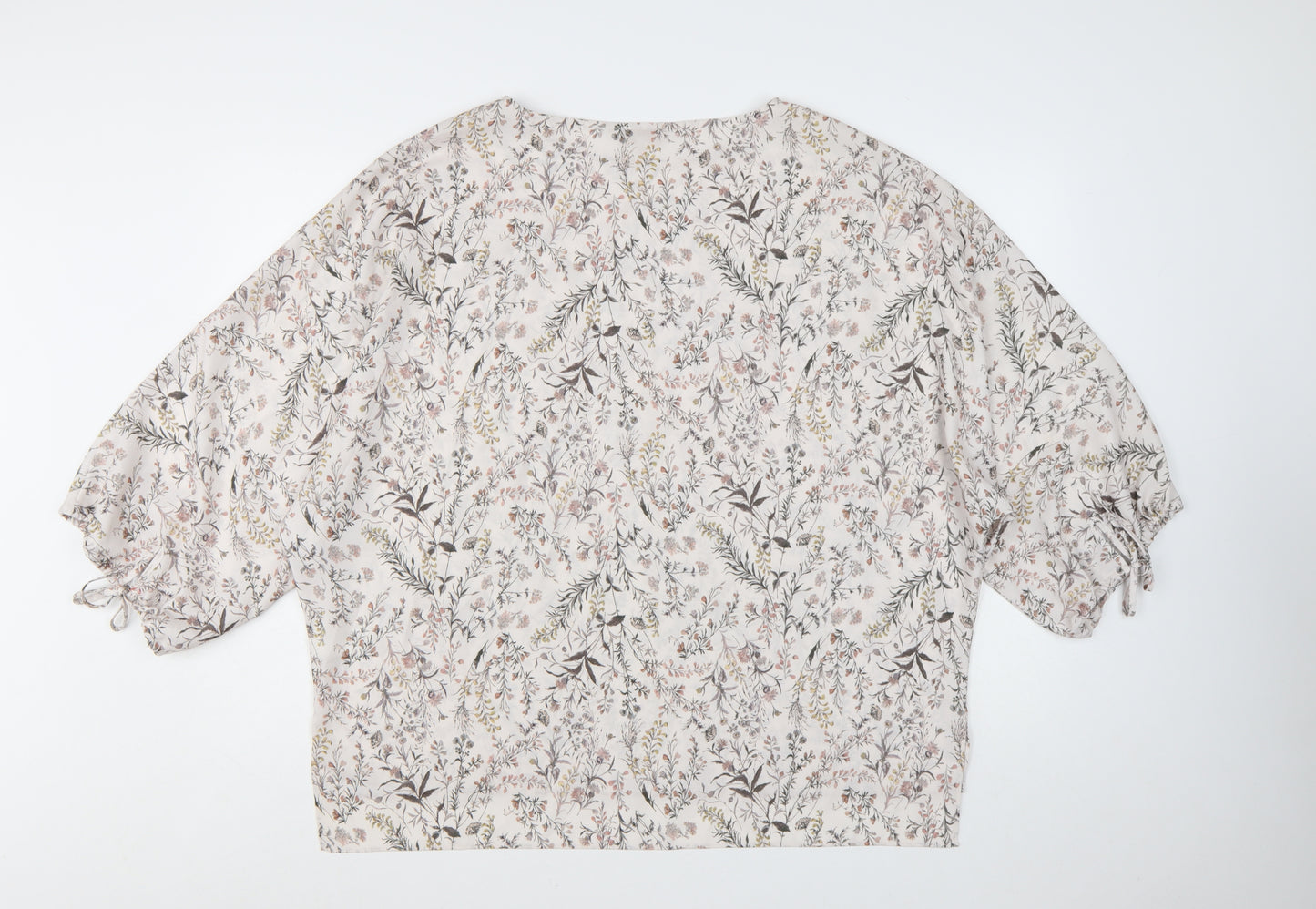 Modern Rarity Women's Multicoloured Floral Tunic Blouse Size M