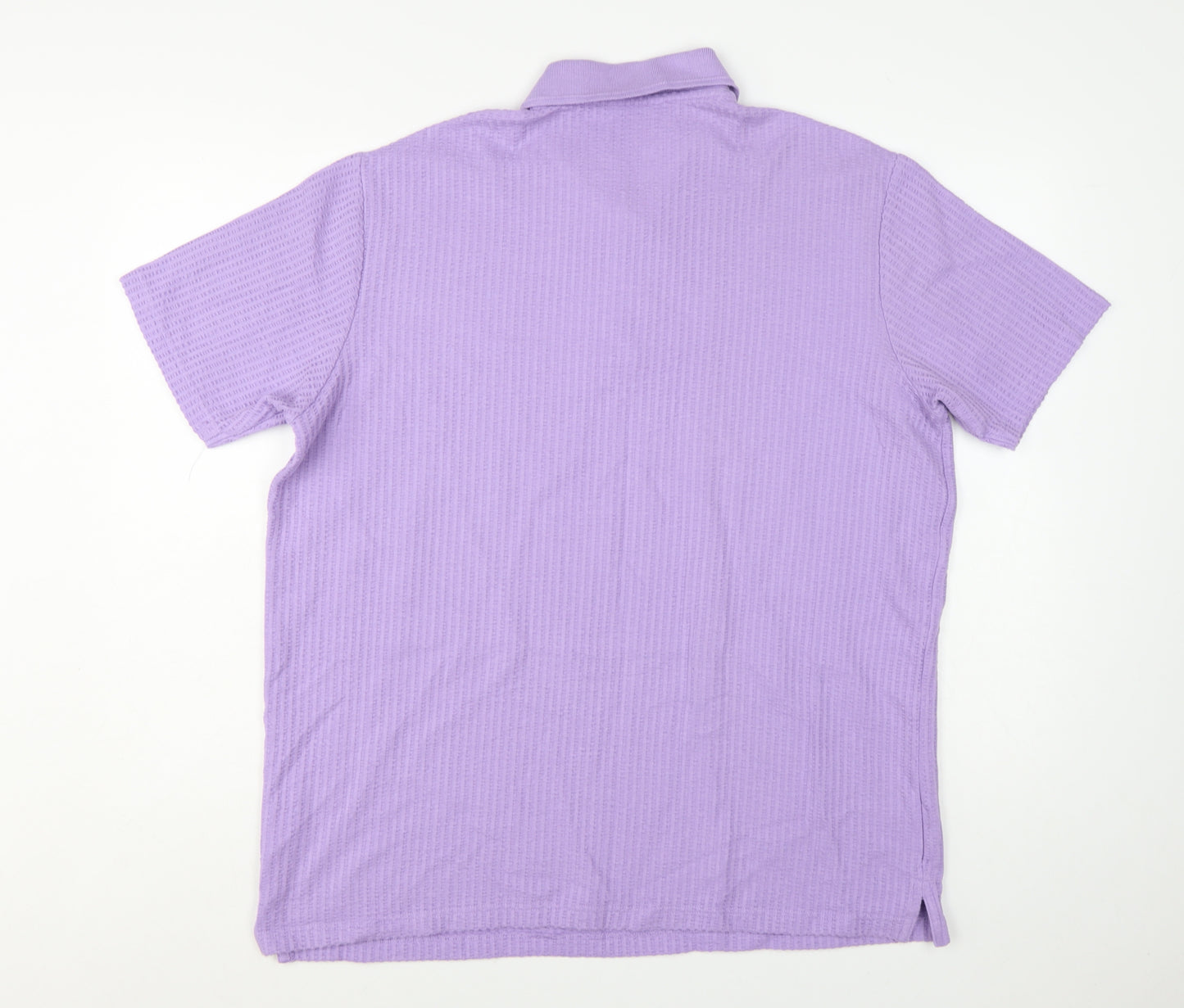 Cotton Traders Men’s Purple 2XL Short Sleeve Cotton Polo Shirt
