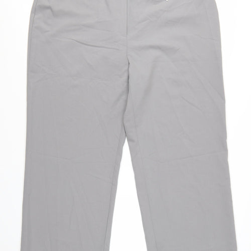 Damart Women’s Grey Straight Leg Stretch Trousers Size 24