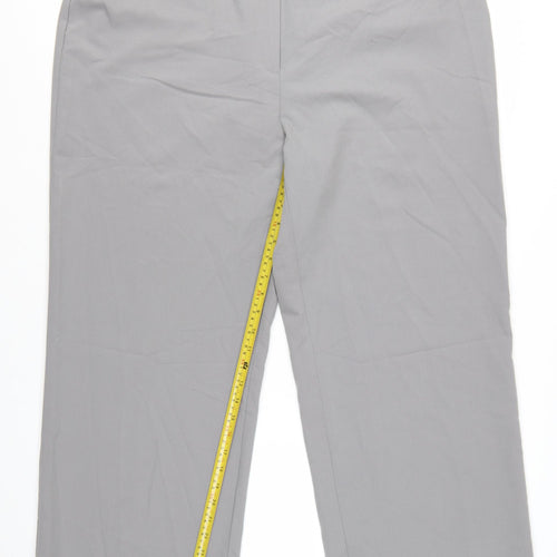 Damart Women’s Grey Straight Leg Stretch Trousers Size 24