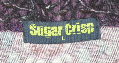 Sugar Crisp Women Purple Cowl Neck Tunic Jumper L