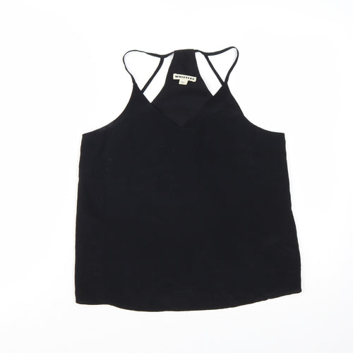 Whistles Women's Black Silk Camisole Tank Top UK 8