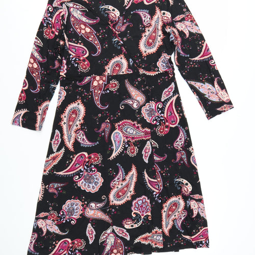Principles Women’s Multicoloured Paisley Knee Length A-Line Dress Size 14