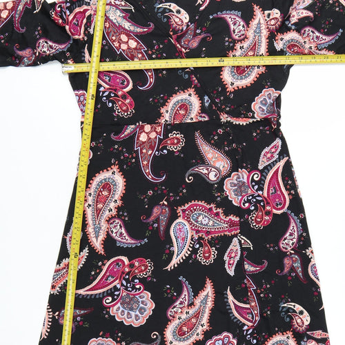 Principles Women’s Multicoloured Paisley Knee Length A-Line Dress Size 14