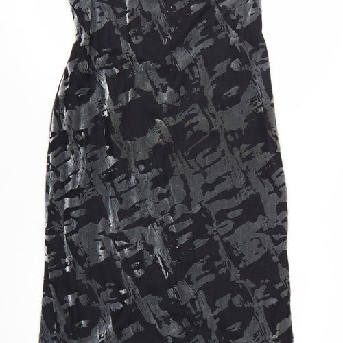 Richards Women’s Black Long Sheath Velvet Dress Size 12