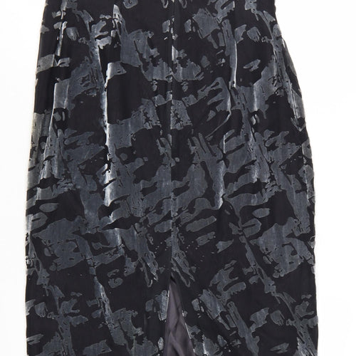 Richards Women’s Black Long Sheath Velvet Dress Size 12