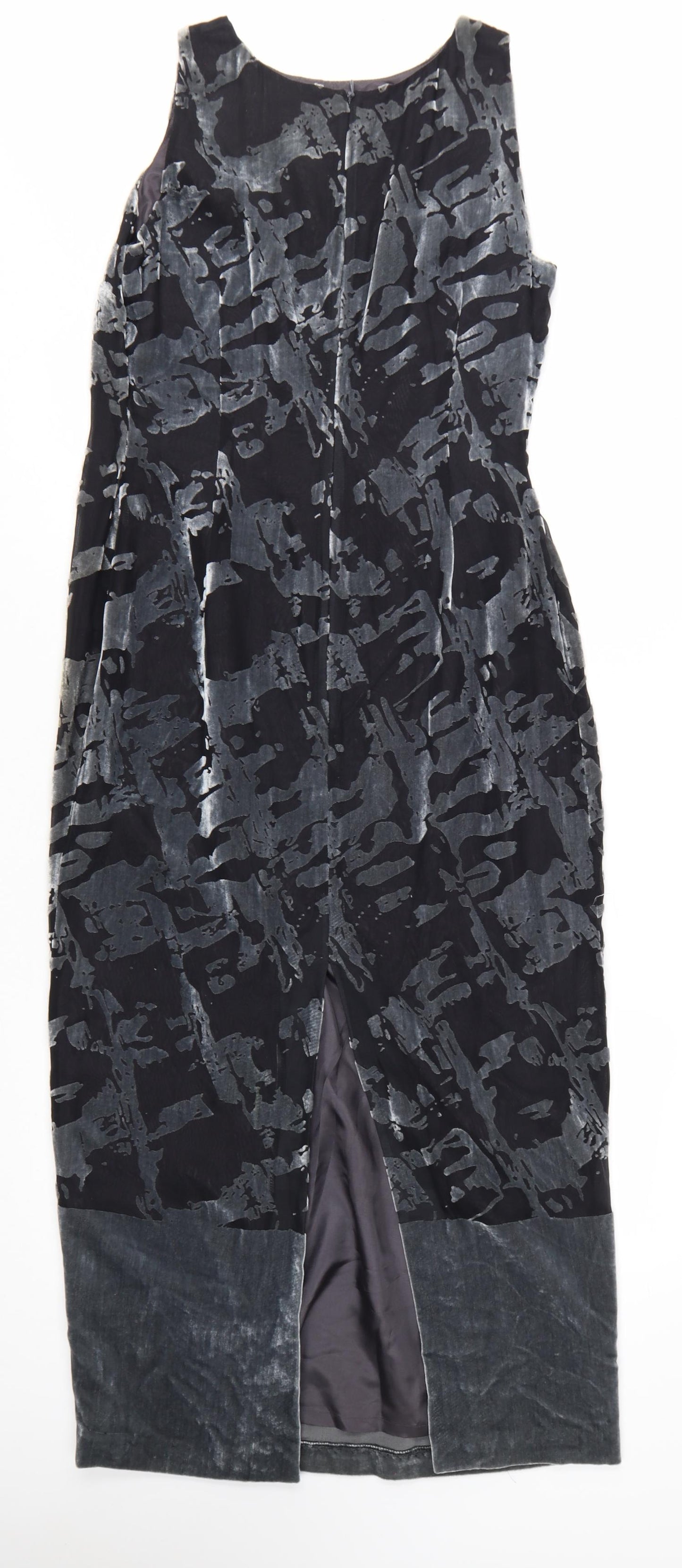 Richards Women’s Black Long Sheath Velvet Dress Size 12