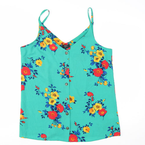 Papaya Women's Multicoloured Floral Camisole Tank Top Size 14