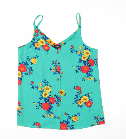 Papaya Women's Multicoloured Floral Camisole Tank Top Size 14