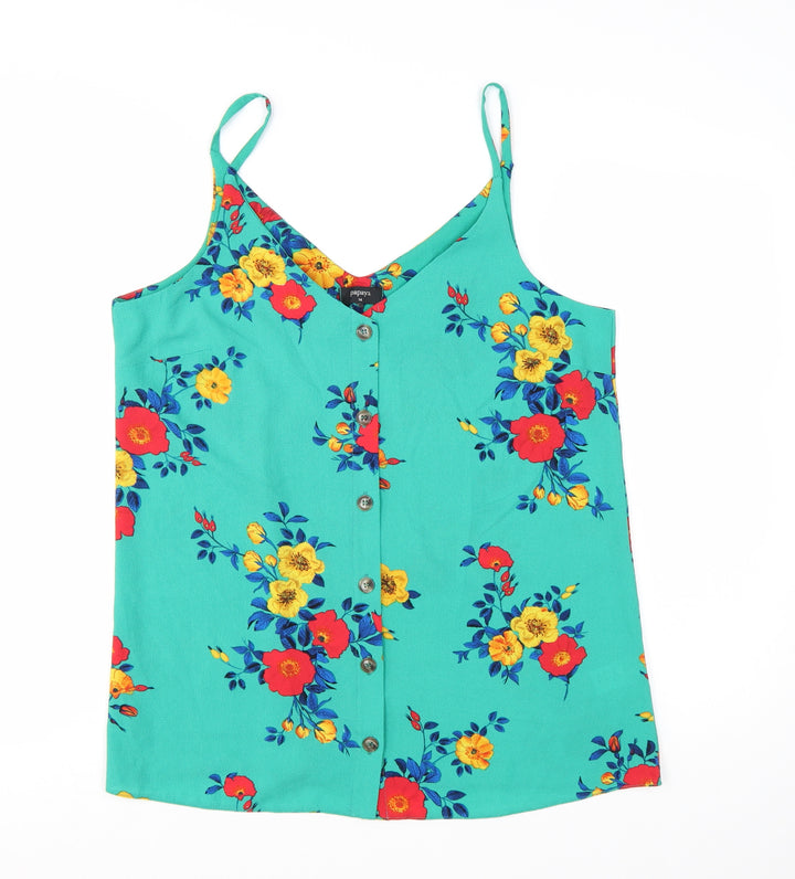Papaya Women's Multicoloured Floral Camisole Tank Top Size 14