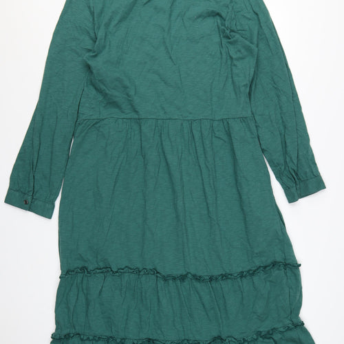 Lily & Me Women’s Green Cotton Midi Shirt Dress UK 18