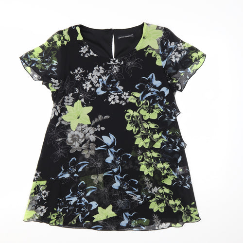 David Emanuel Women’s Multicoloured Floral Tunic Blouse Size 12