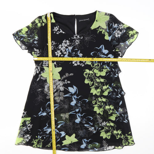 David Emanuel Women’s Multicoloured Floral Tunic Blouse Size 12