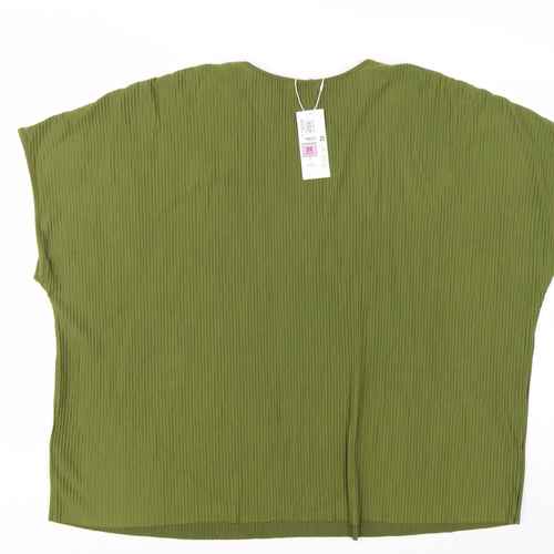 Marks and Spencer Women’s Green Size 22 Basic Jersey Blouse Top