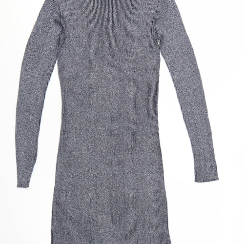 Atmosphere Women’s Grey Ribbed Bodycon Knit Dress Size 14