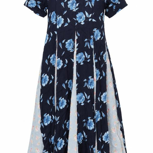 Phool Women’s Multicoloured Floral Midi A-Line Cotton Dress Size 10