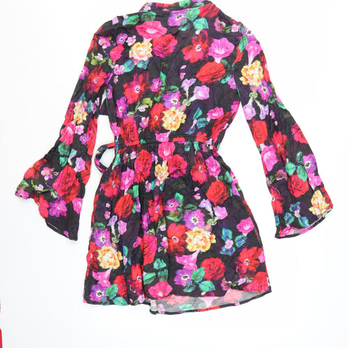 River Island Women’s Petite Floral Wrap Mini Dress Size 6