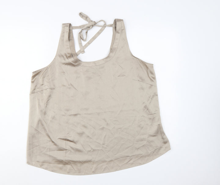 Marks and Spencer Women's Beige Camisole Tank Top Size 18