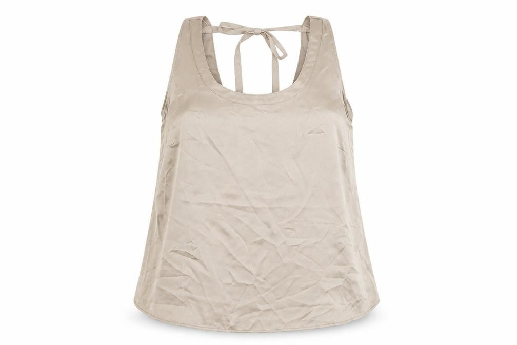 Front view of Marks & Spencer Women's Beige Camisole Tank Top, size 18