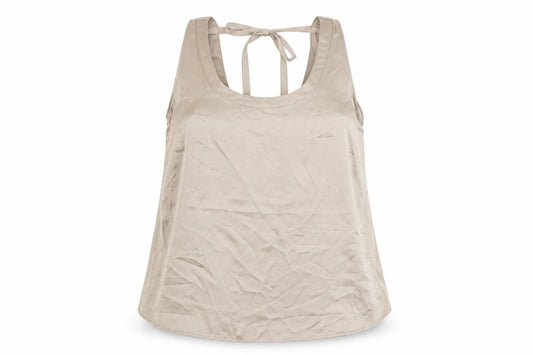 Front view of Marks & Spencer Women's Beige Camisole Tank Top, size 18