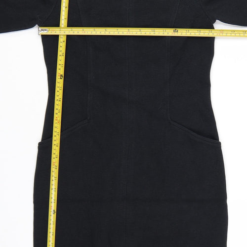 Boden Women's Black Petite Size 6 Shift Workwear Dress