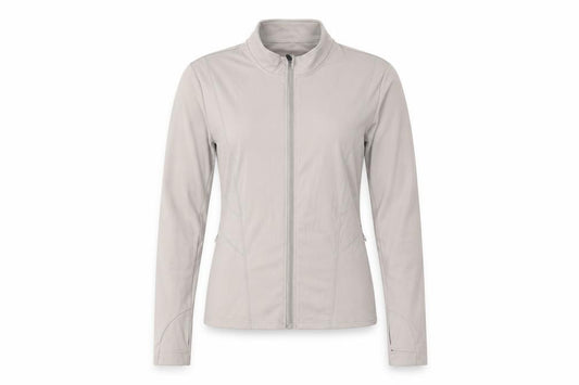 RAPBIN Women's Beige XL Full Zip Lightweight Active Track Jacket