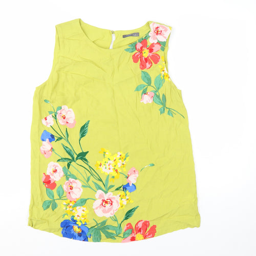 Papaya Women’s Green Floral Sleeveless Tunic Blouse Size 12