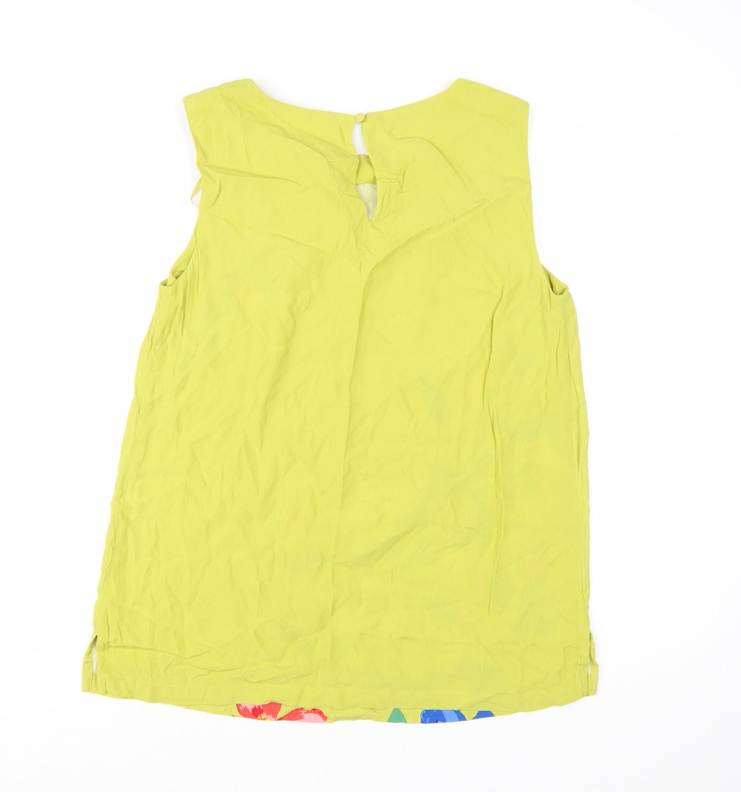 Papaya Women’s Green Floral Sleeveless Tunic Blouse Size 12
